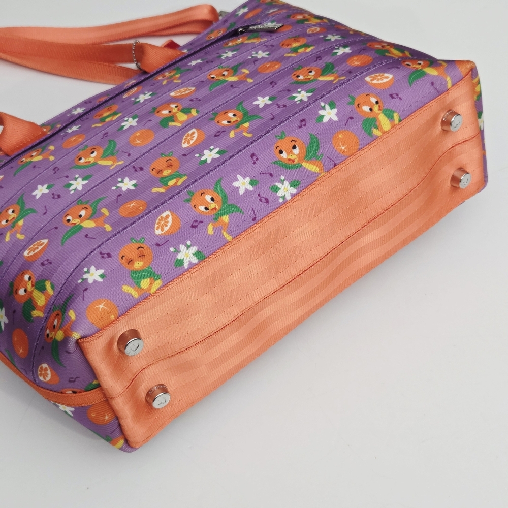 HARVEYS SEATBELT WALT DISNEY WORLD 50th ANNIVERSARY ORANGE BIRD STREAMLINE TOTE - Picture 8 of 8